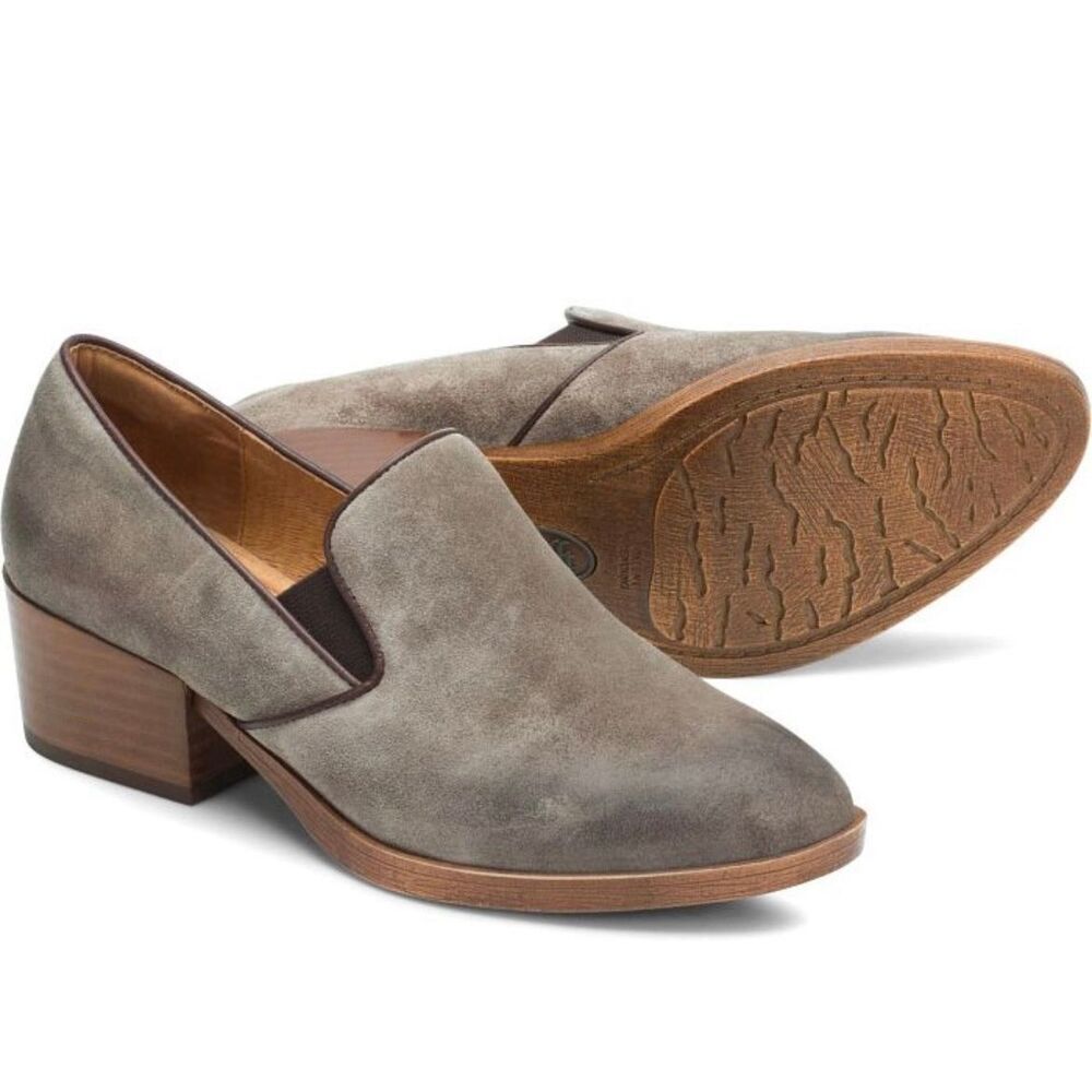 Sofft Severn in pietra grey leather slip on booties size 6.5